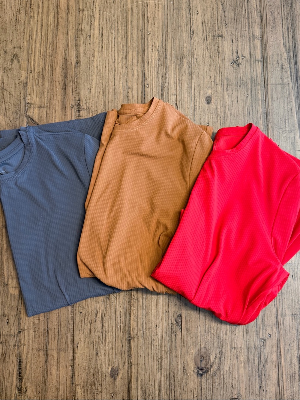 Figs Ribbed 3/4 Sleeve Underscrub Bundle of 3. Size Small